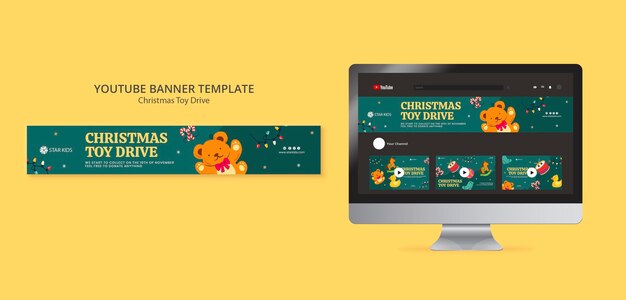 Christmas Toy Drive Template Design – Free to Download