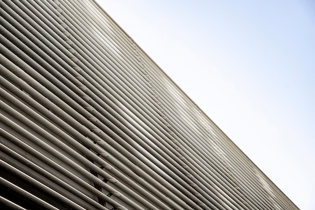 Metallic Building Wall and Sky – Free Stock Photo for Download