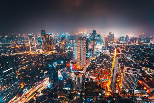 Stunning Night View of Jakarta City – Free Download