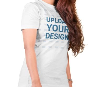 Female T-Shirt Mockup Close-Up – Free Download