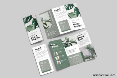 A4 Trifold Brochure Mockup – Free Download