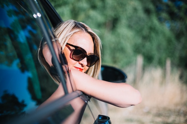 Woman Gazing from a Car Window – Free Stock Photo, Download for Free