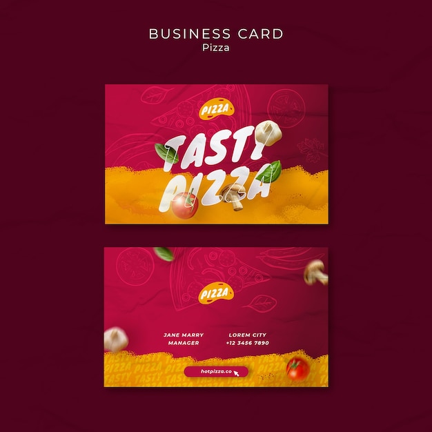 Pizza Template Design – Free Download for Creative Projects