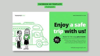 Safe Transport Facebook Template – Free Download