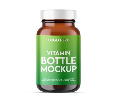 Vitamin Bottle Mockup Design – Free Download for Stunning Visuals