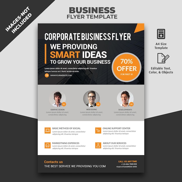 Business Flyer Template – Download Free Stock Photo