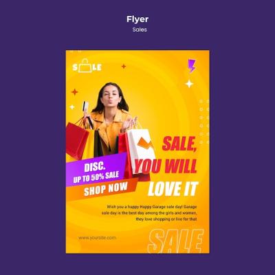 Sales Flyer Template Design – Free Download