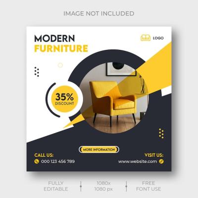 Furniture Sale Social Media and Instagram Post Template – Free Download