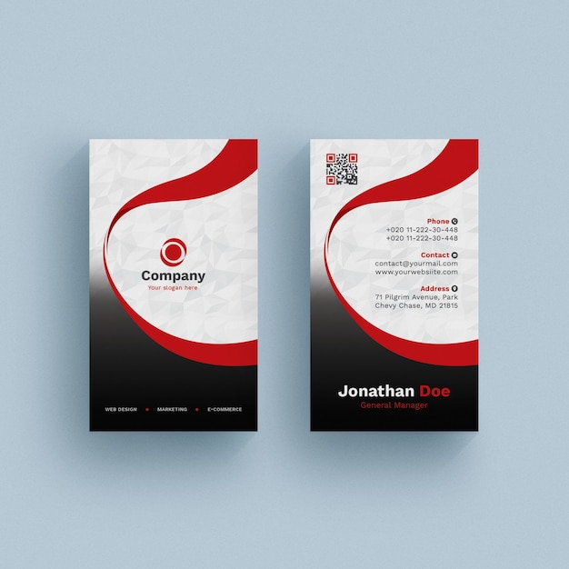 Vibrant Business Card Template for Creative Professionals – Free Download