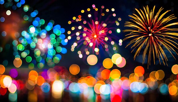 Colorful Fireworks in a Dark Night – Free Stock Photo, Download for Free