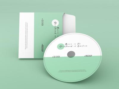 Cover and Compact Disc Mockup – Free to Download