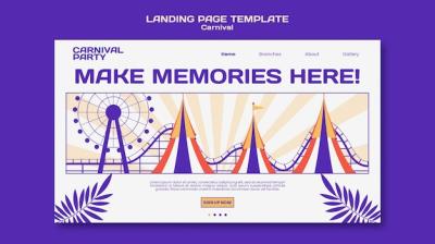 Carnival Template Design – Download Free Stock Photo