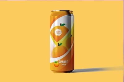 Realistic Energy Drink Tin Can Mockup – Free Download