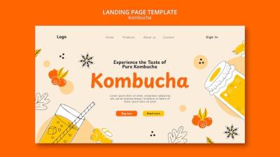 Kombucha Template Design for Creative Projects – Free Download