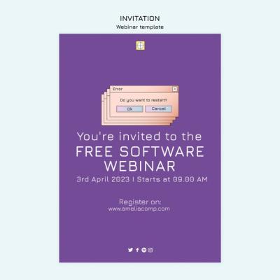 Flat Design Webinar Template – Free Download