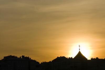 Church Dome Bathed in Sunset Light – Free Download