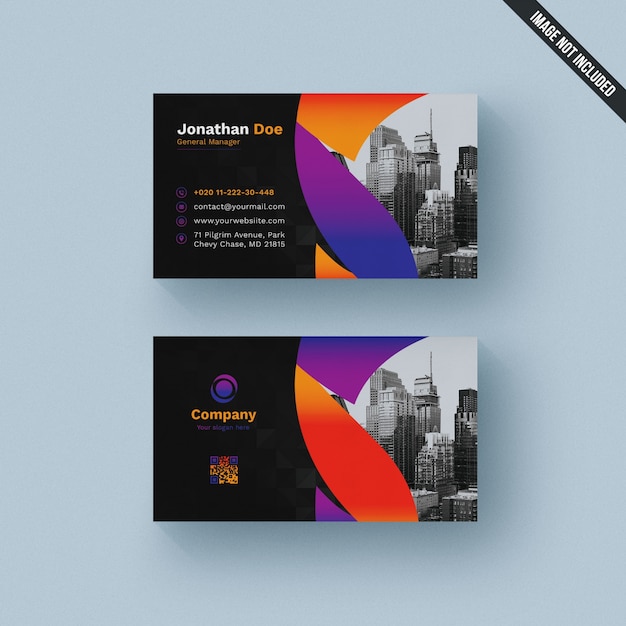 Vibrant Business Card Template – Free Download