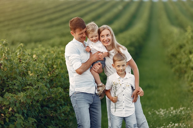 Cute Family Enjoying Time in a Summer Field – Free Stock Photo, Download Free