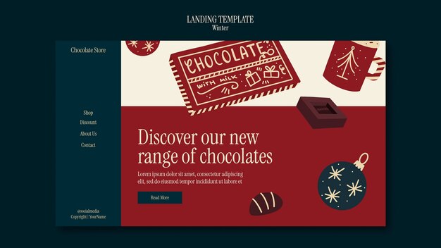 Winter Season Landing Page Template – Free Download