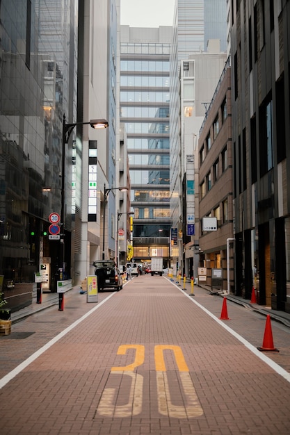 Narrow Street and Tall Buildings – Free Stock Photo for Download