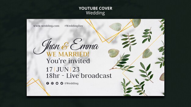 Luxury Wedding Celebration YouTube Cover – Free Download