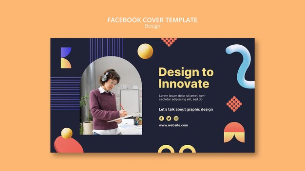 Flat Design Graphic Design Template – Free Download