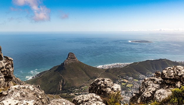 Lions Head View from Table Mountain in Cape Town – Free Download