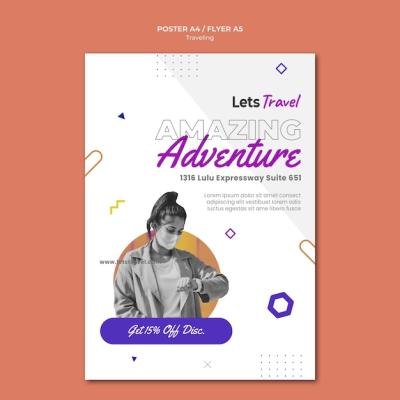 Traveling Poster Template – Free Download