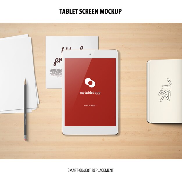 Tablet Screen Mockup – Free Download