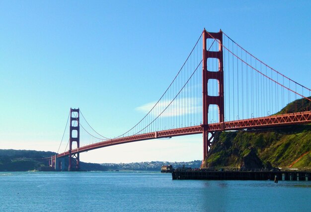 Low Angle View of Golden Gate Bridge Against Sky – Free Download