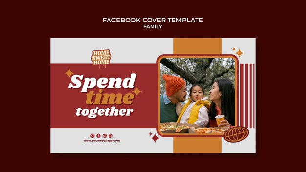 Flat Design Family Template – Free Download