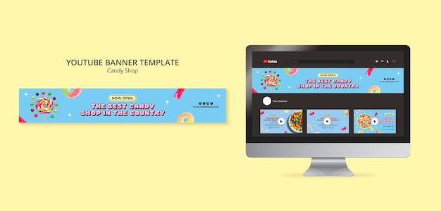 Candy Pastel Colors Template Design – Free Download