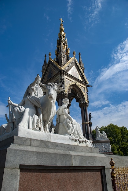 Albert Memorial in Kensington Gardens: Marble Figures Representing Europe – Free Download