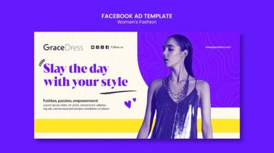 Women’s Fashion Facebook Template for Free Download