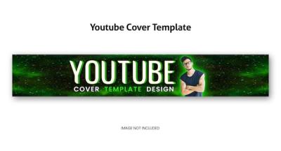 Professional YouTube Channel Cover PSD Template Design with Modern Glow Effect – Free Download