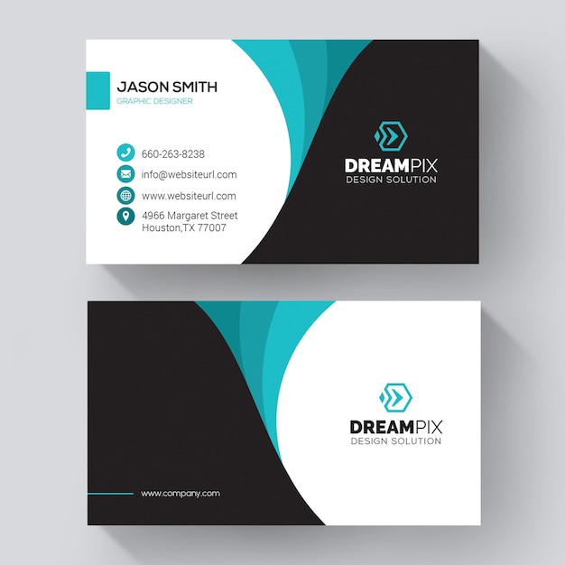 Elegant Blue Corporate Card PSD Template – Free Download