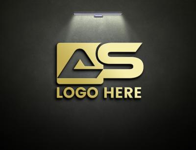 3D Metallic Logo Mockup – Free Download for Stunning Designs