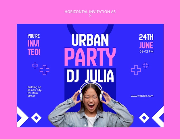 DJ Party Template Design – Free Stock Photo for Download