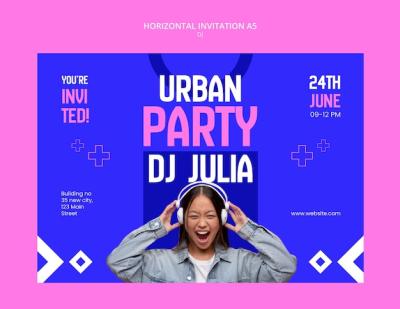 DJ Party Template Design – Free Stock Photo for Download