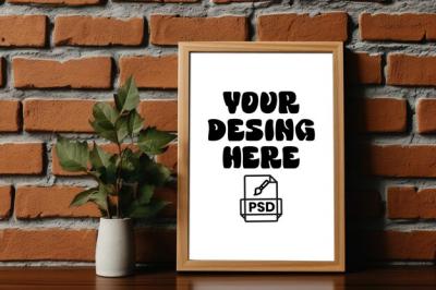 Modern Furniture Decoration Interior Poster Frame Mockup – Free Download