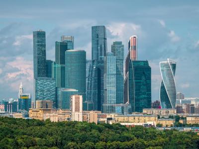 Moscow International Business Center on a Sunny Day – Free Download