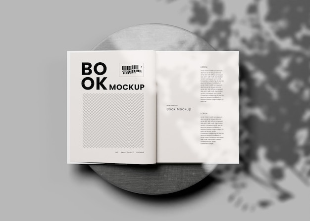 Softcover Book Cover Mockup – Download Free Stock Photo