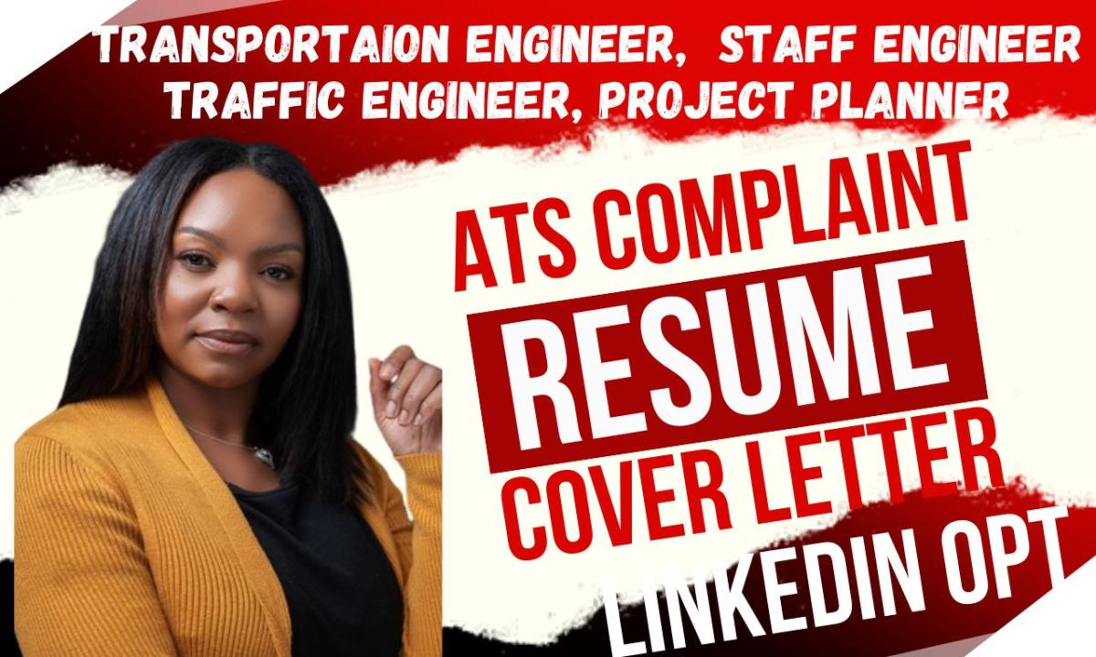 I Will Create a Job-Winning Resume for Transportation Engineers, Project Planners, and Traffic Engineers