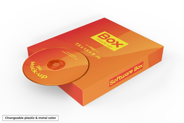 Software Box and Disc Mockup – Free Download