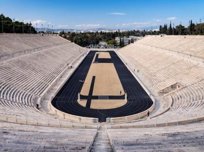 Ancient Stadium of the First Olympic Games in White Marble – Free Download