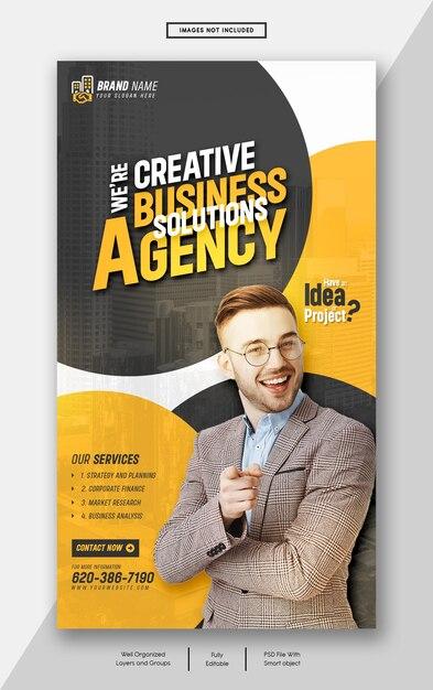 Digital Marketing Agency & Corporate Facebook and Instagram Story Template – Free Download