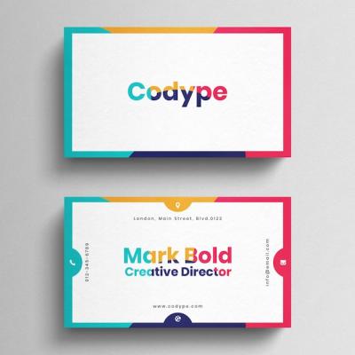 Simple Color Business Card – Free Download