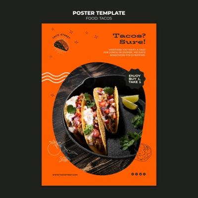 Mexican Food Poster Template – Free to Download