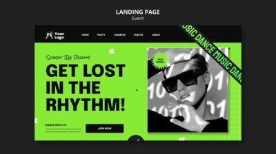 Special Event Landing Page Template – Free Download