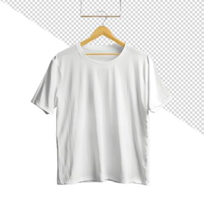 A White T-Shirt on a Hanger with a Yellow Band – Free Download